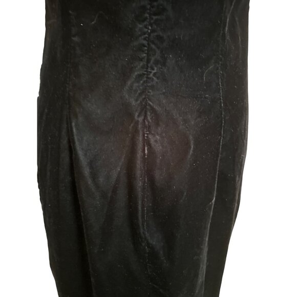 NWT Jessica Howard Black Dress Velvet Covered Buttons Down Side Scoop Neck 12 - Picture 10 of 13